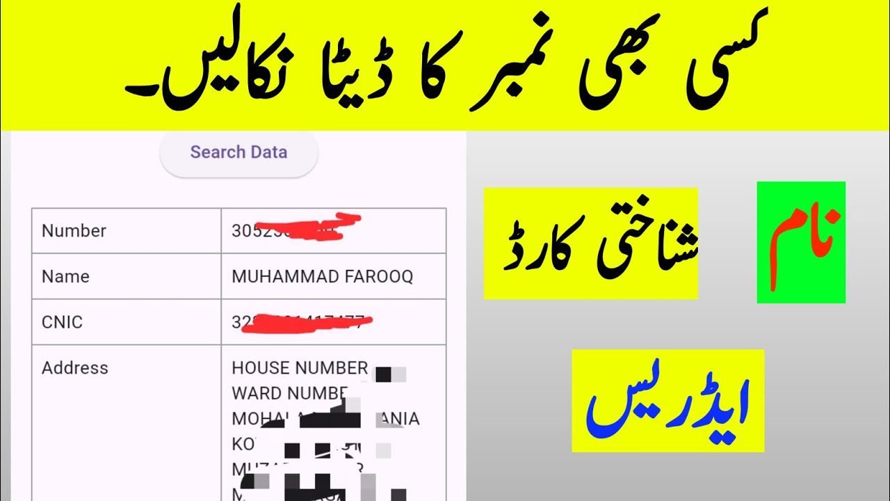 Find Number Details and SIM Information in Pakistan