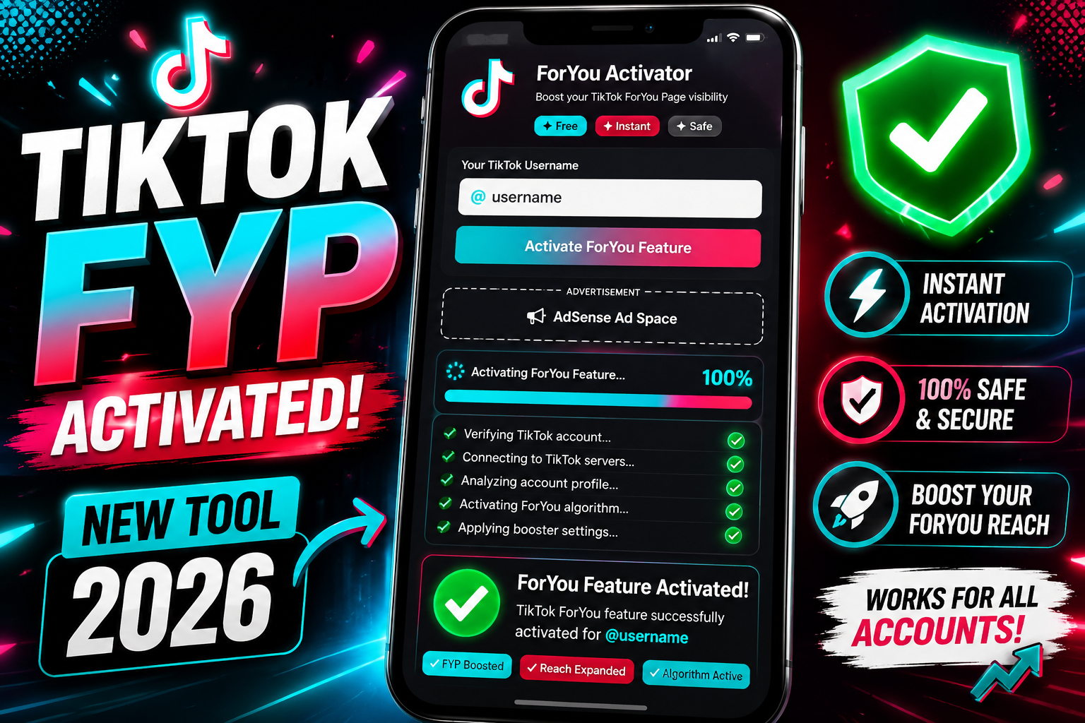 New Viral TikTok Tool 2026 – Instant FYP Activation System
