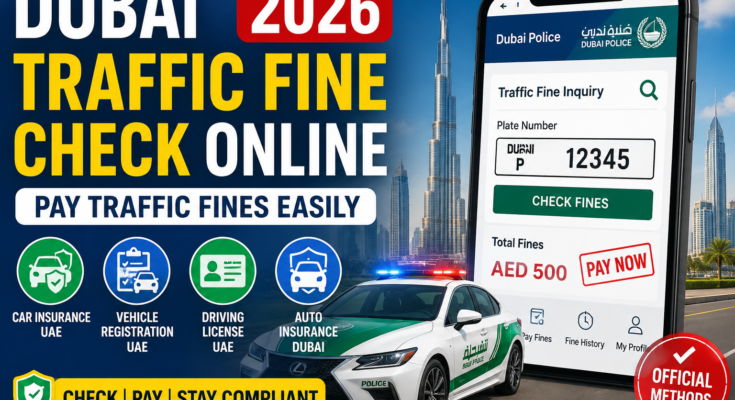 Dubai Traffic Fine Check Online 2026: Pay Traffic Fines Easily